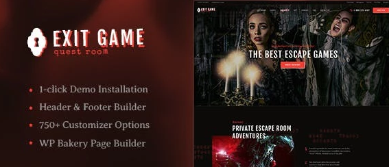 Exit Game | Real-Life Room Escape WordPress Theme