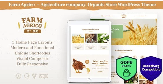 Farm Agrico | Agricultural Business WordPress Theme