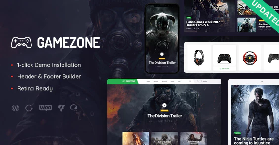 Gamezone | Gaming Blog & Store WordPress Theme