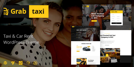 Grab Taxi | Online Cab Service WordPress Theme 1.2.9