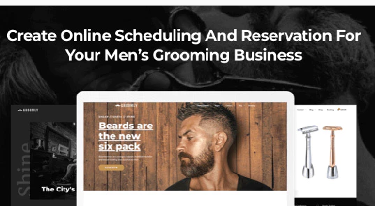 Groomly - Men’s Grooming Scheduling & Reservation WordPress Theme — WordPress Theme by ThemeForest