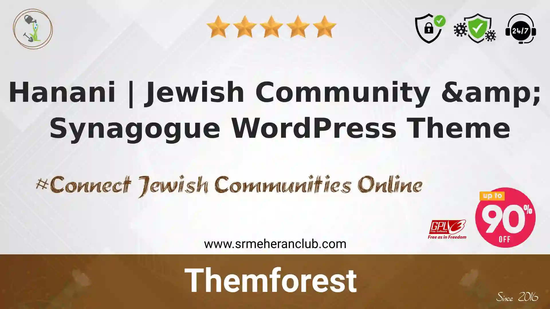 Hanani | Jewish Community & Synagogue WordPress Theme — Theme by Themeforest
