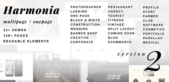 Harmonia - Creative Multi-Purpose WordPress Theme