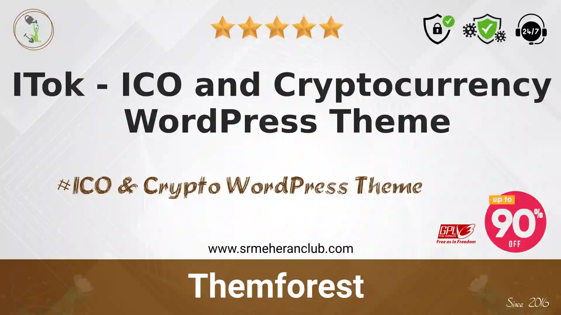 ITok – ICO and Cryptocurrency WordPress Theme — Theme by Themeforest