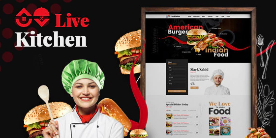 Livekitchen | Restaurant Cafe WordPress Theme