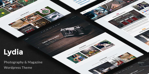 Lydia - Photography & Magazine WordPress Theme