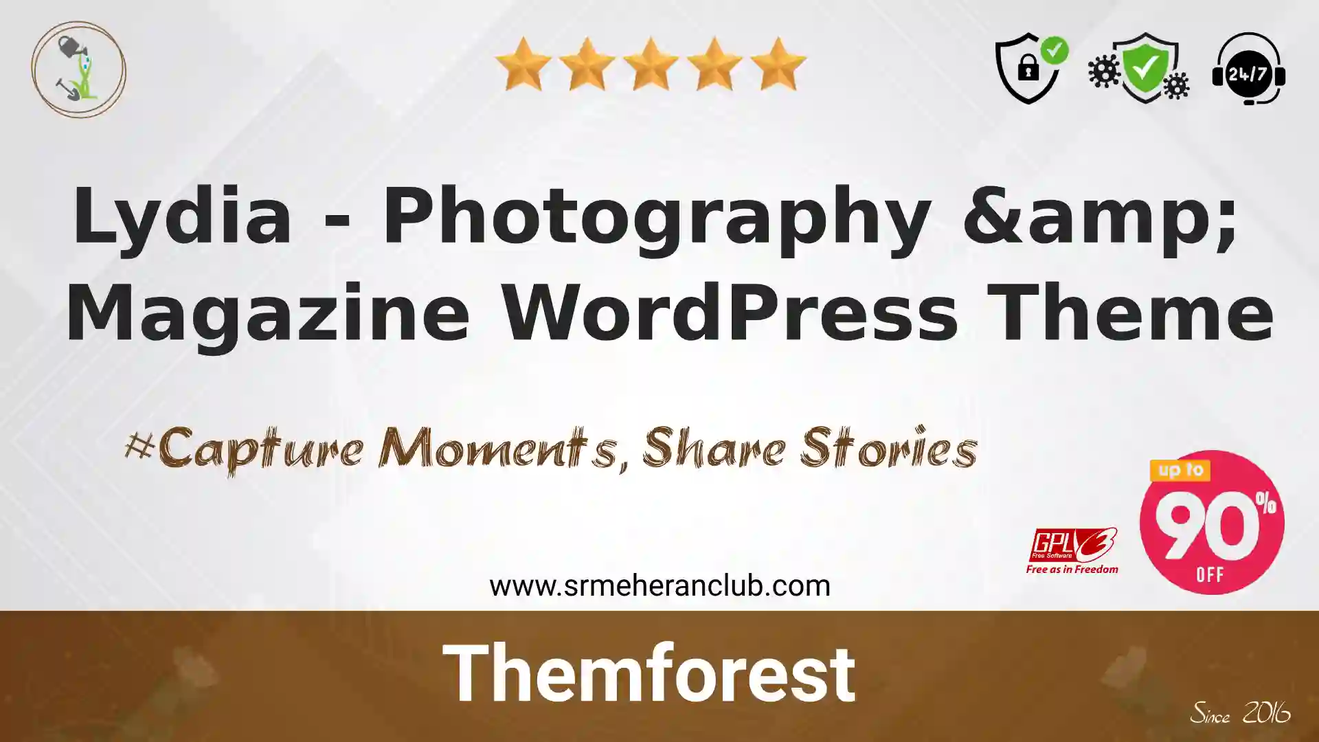 Lydia – Photography & Magazine WordPress Theme — Theme by Themeforest