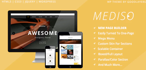 Mediso - Corporate / One-Page / Blogging WP Theme