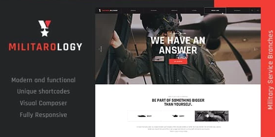 Militarology | Military Service WordPress Theme