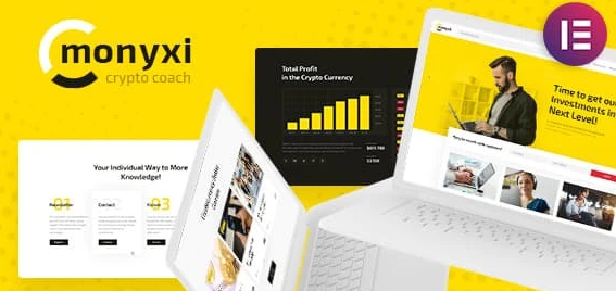 Monyxi | Cryptocurrency Trading Business Coach WordPress Theme