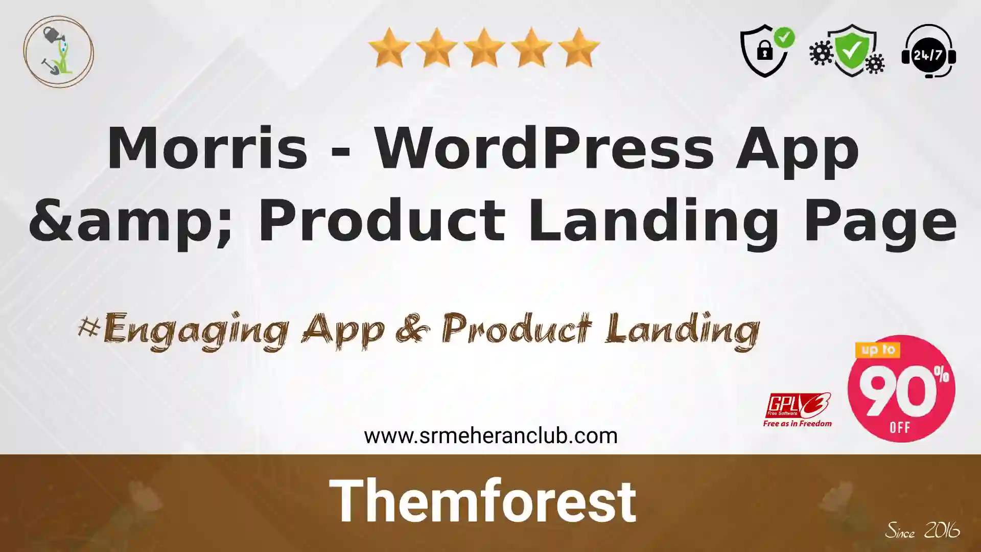 Morris – WordPress App & Product Landing Page