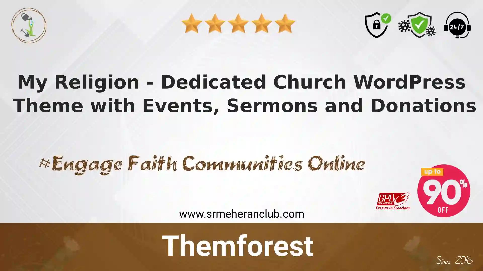 My Religion – Dedicated Church WordPress Theme with Events, Sermons and Donations — Theme by Themeforest
