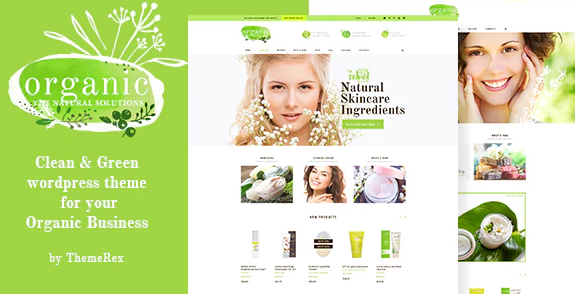 Organic Beauty Store & Natural Cosmetics WordPress Theme