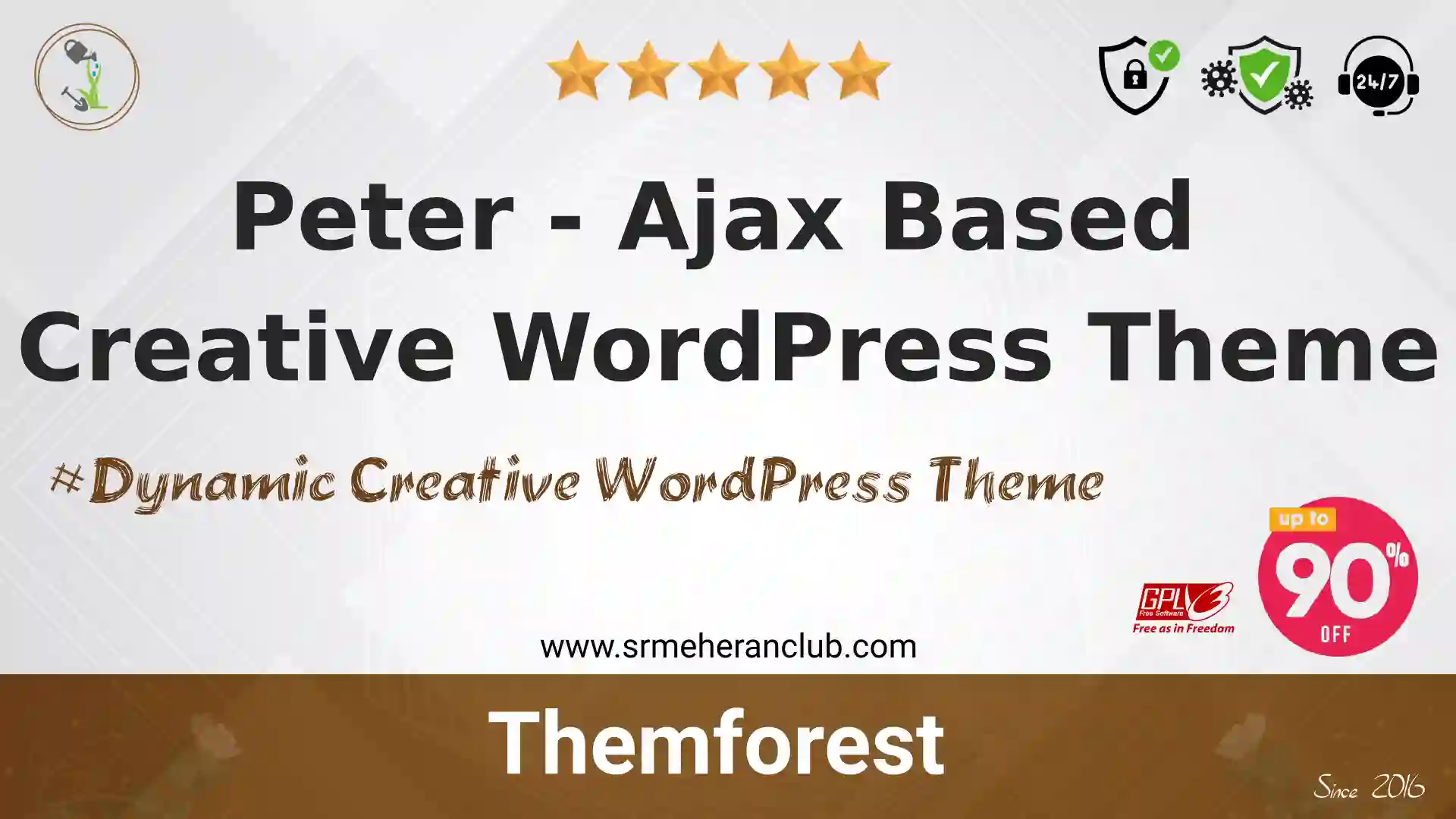 Peter – Ajax Based Creative WordPress Theme — Theme by Themeforest