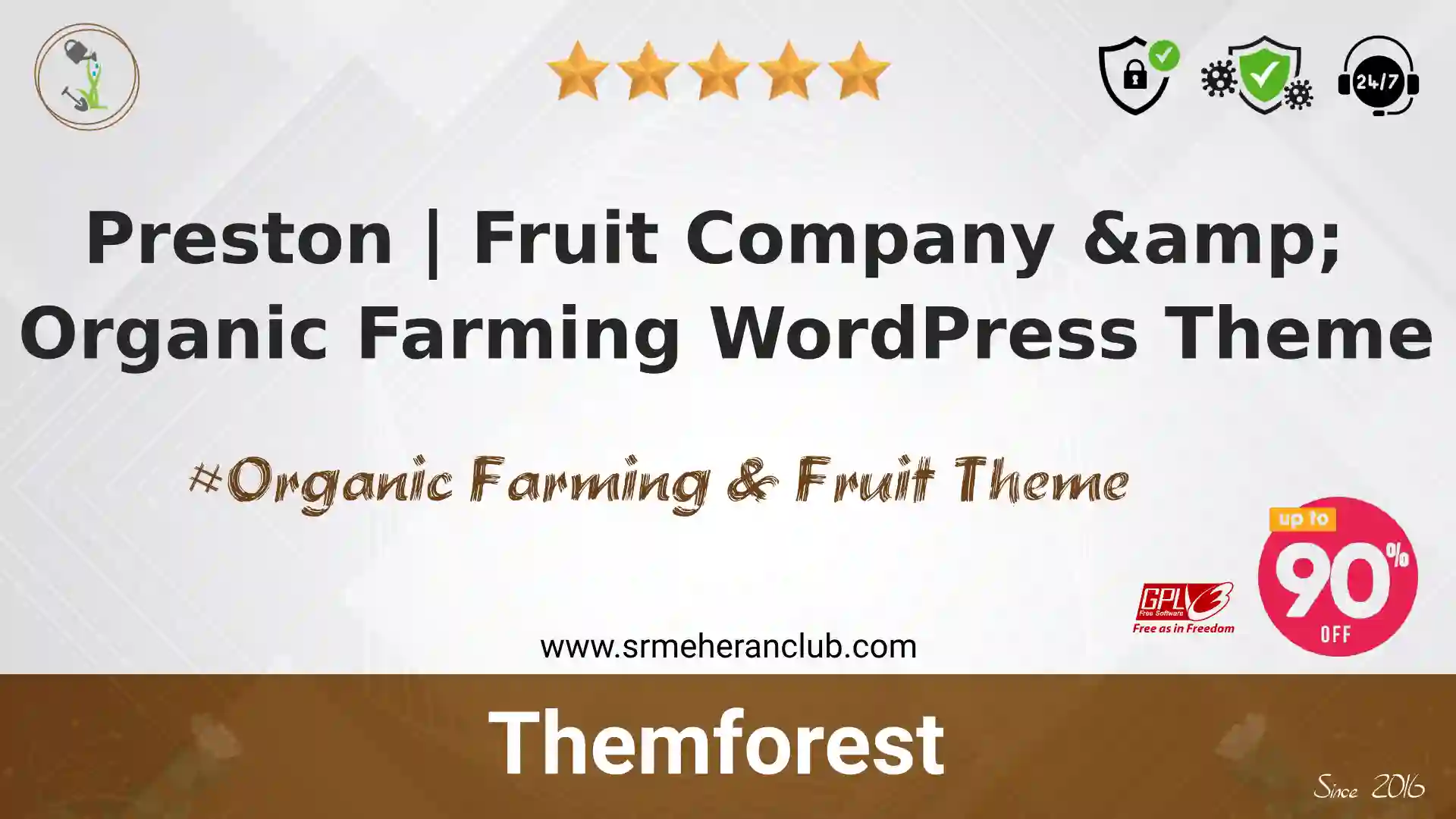 Preston | Fruit Company & Organic Farming WordPress Theme — Theme by Themeforest