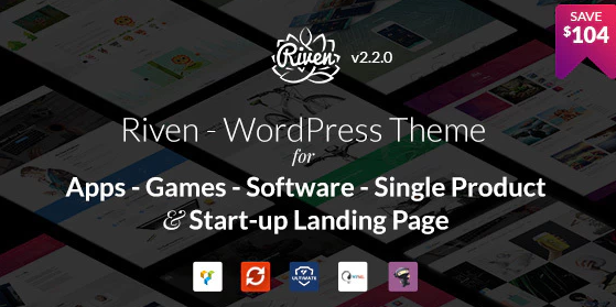 Riven - WordPress Theme for App, Game, Single Product Landing Page