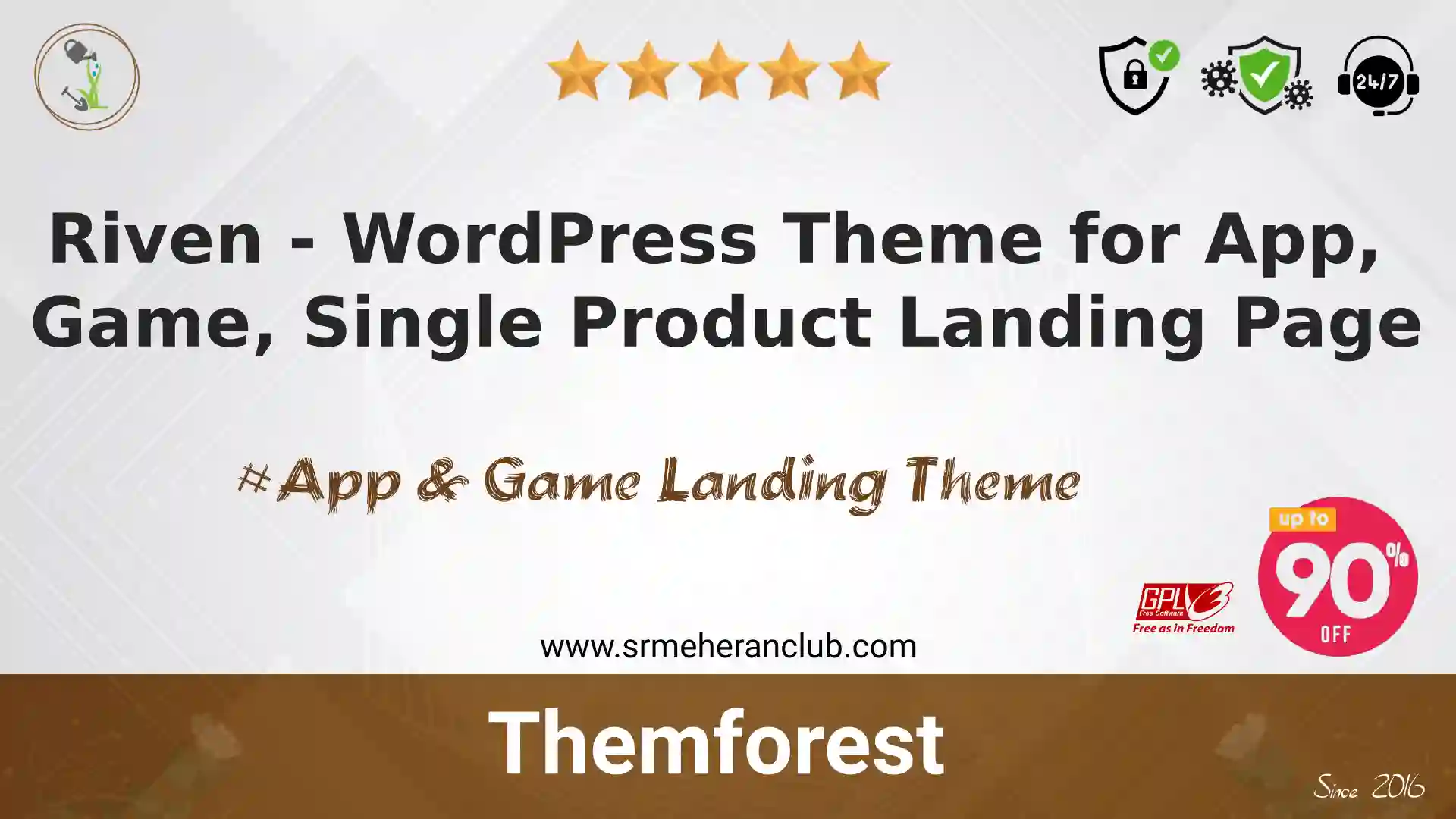 Riven – WordPress Theme for App, Game, Single Product Landing Page — Theme by Themeforest