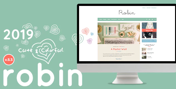 Robin - Cute & Colorful Blog Theme