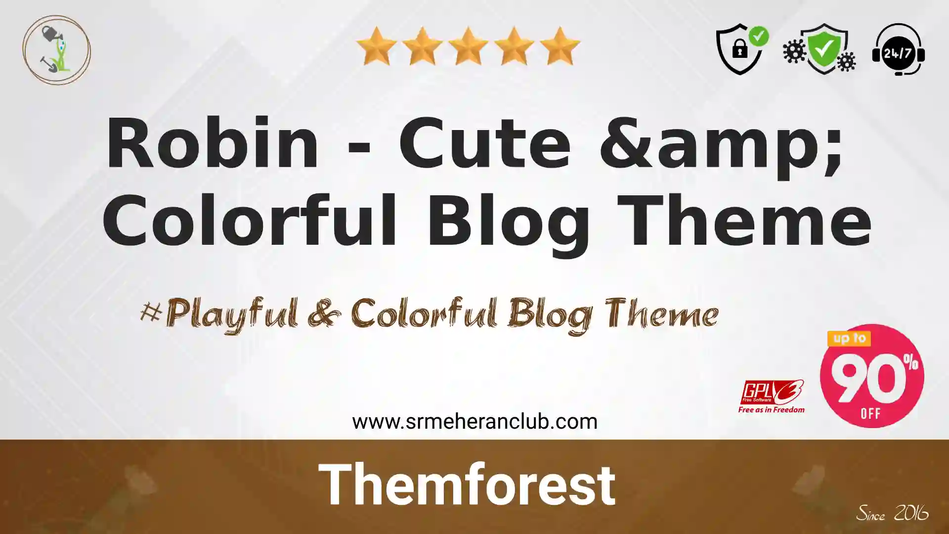 Robin – Cute & Colorful Blog Theme — Theme by Themeforest