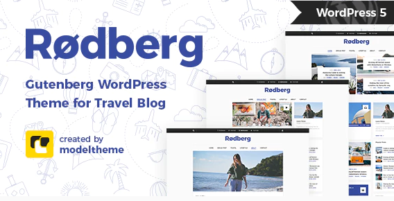 Rodberg - Travel Blog WordPress Theme Gutenberg Compatible