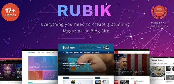 Rubik - A Perfect Theme for Blog Magazine Website