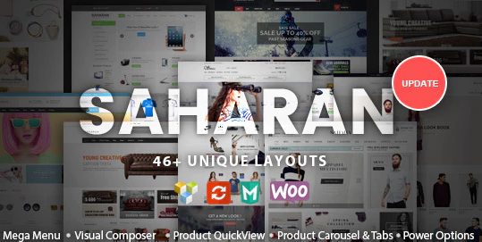 SAHARAN - Responsive WordPress Theme