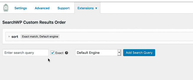 SearchWP Custom Results Order