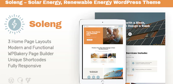 Soleng | A Solar Energy Company WordPress Theme