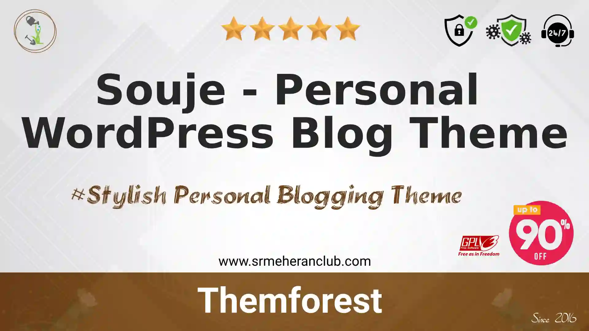 Souje – Personal WordPress Blog Theme — Theme by Themeforest