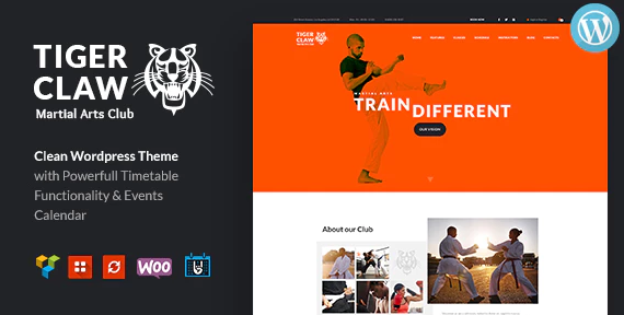 Tiger Claw | Martial Arts School and Fitness Center WordPress Theme