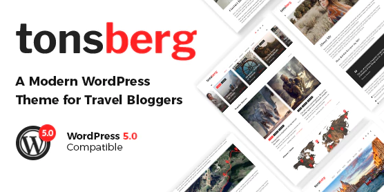 Tonsberg - A Modern WordPress Theme for Travel Bloggers