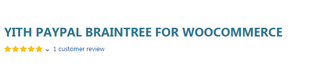 YITH PayPal Braintree for WooCommerce