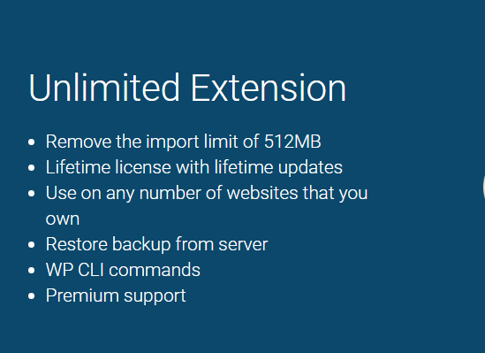 All-in-One WP Migration Unlimited Extension — Plugin by servmask
