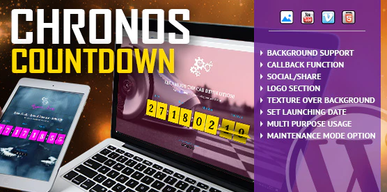 Chronos CountDown - Flip Timer With Background