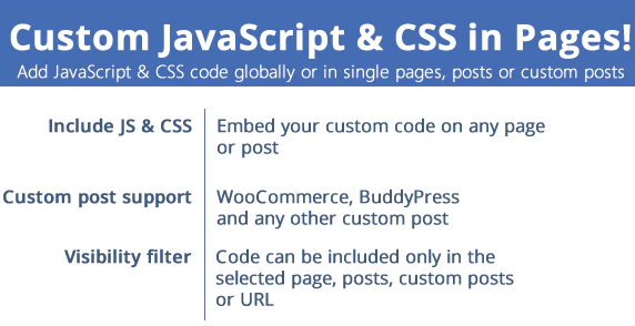 Custom JavaScript & CSS in Pages!