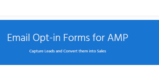 Email Opt-in Forms for AMP