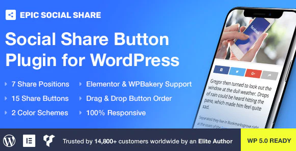 Epic Social Share Button for WordPress