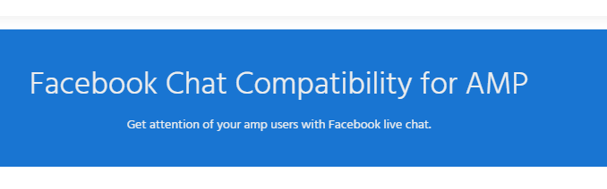 Facebook Chat for AMP