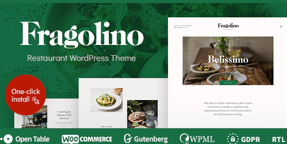 Fragolino - an Exquisite Restaurant WordPress Theme