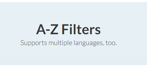 GravityView A-Z Filters