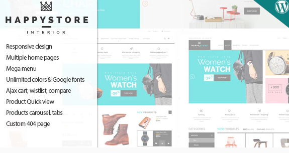HappyStore - Responsive WordPress WooCommerce Theme