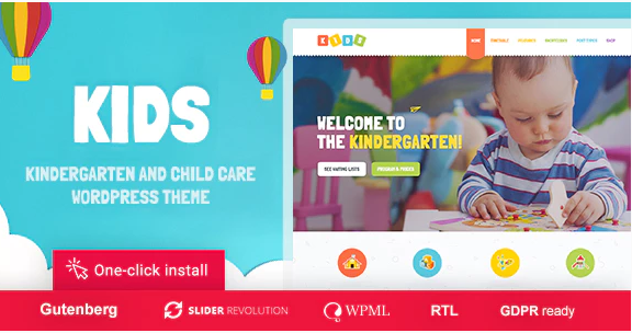 Product Image - Kids – Day Care & Kindergarten WordPress Theme for Children 1.2.0