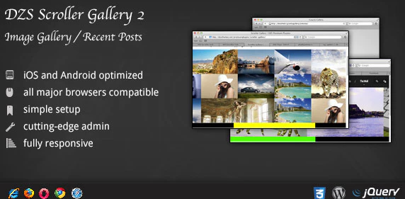Scroller Gallery - Recent Posts Teaser WordPress