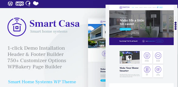 Smart Casa | Home Automation & Technologies WordPress Theme