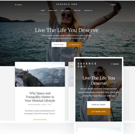 StudioPress Essence Pro WordPress Theme 1.5.0