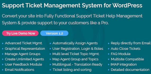 Support Ticket Management System for WordPress