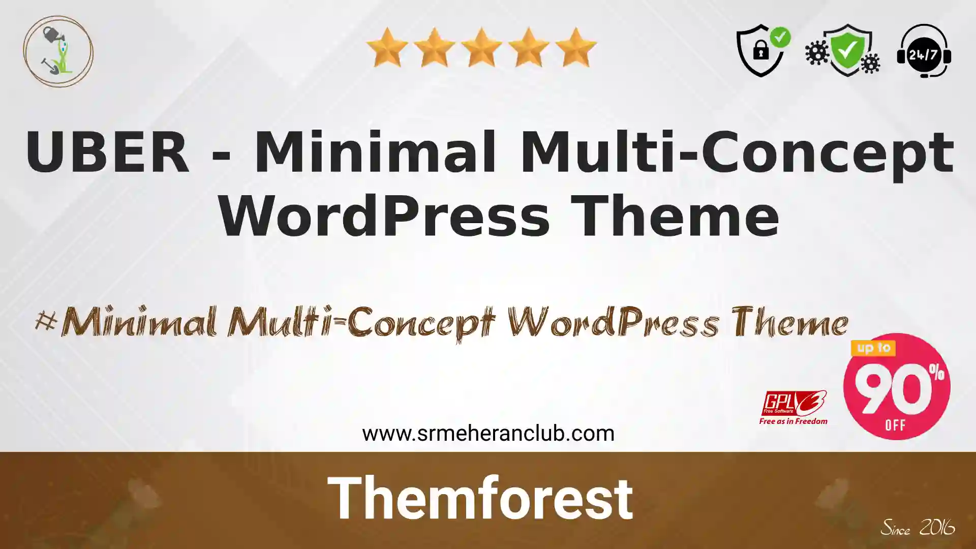 UBER – Minimal Multi-Concept WordPress Theme — Theme by Themeforest