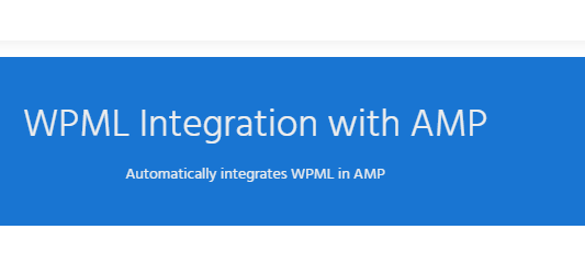 WPML For AMP