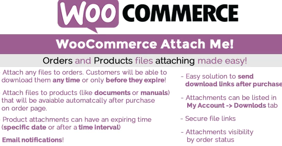 WooCommerce Attach Me!