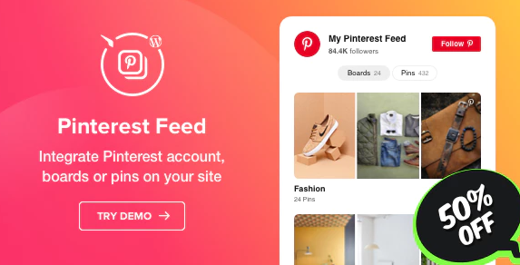 WordPress Pinterest Feed Plugin
